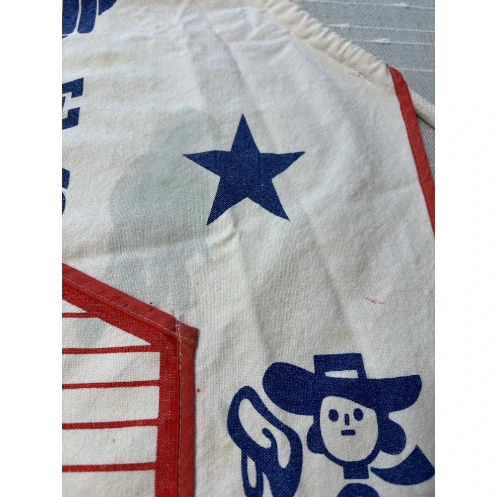 UNIQUE Vintage Kikkoman Americana Cotton Adjustable Kitchen/Grilling/Art Apron